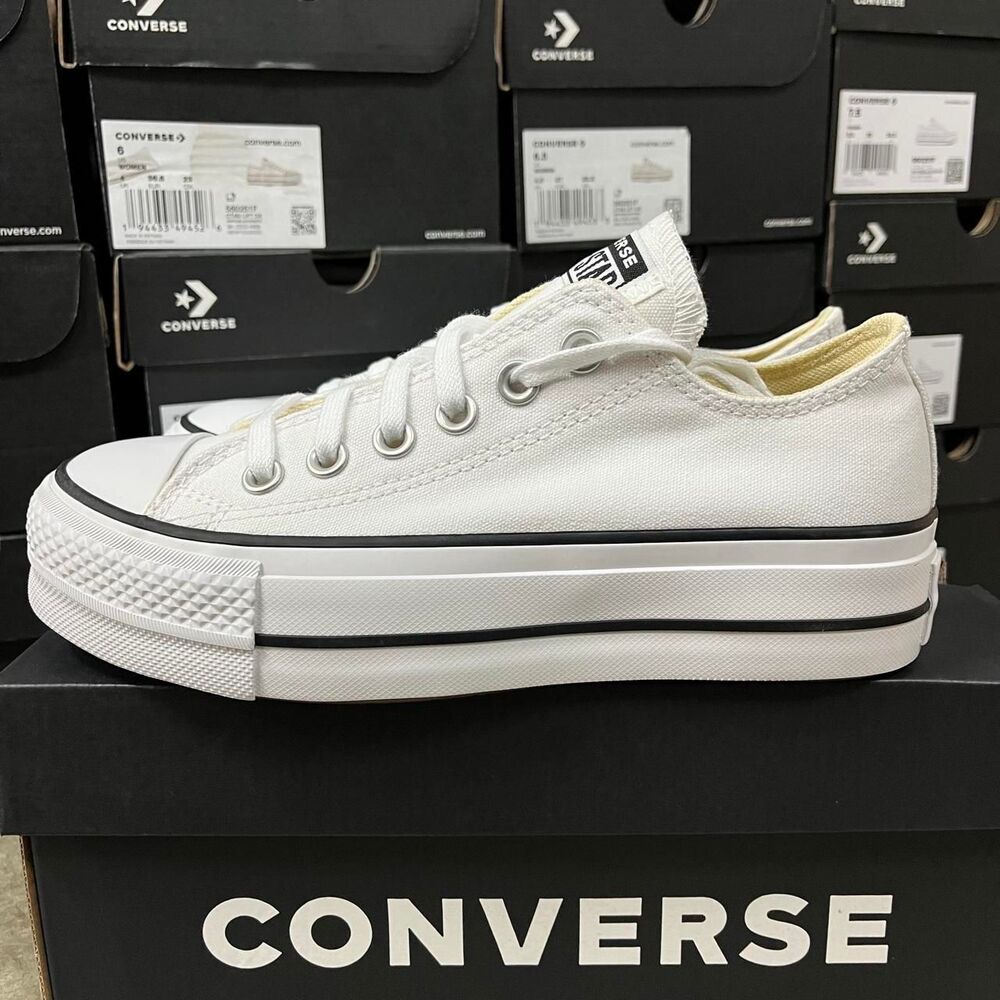 Converse Women's White Trainers - Picture 4 of 6